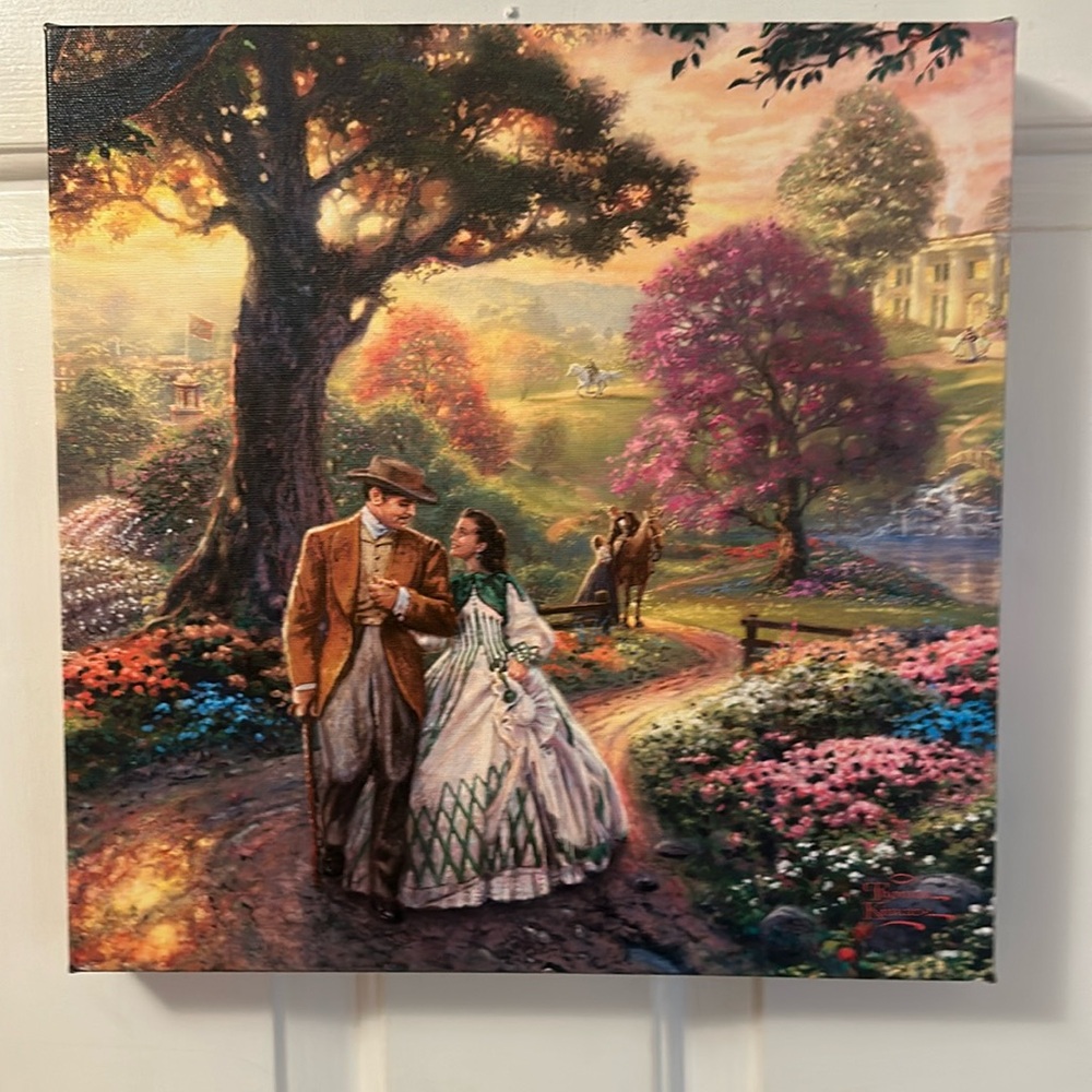 Thomas Kinkade Gone with the Wind canvas wrap